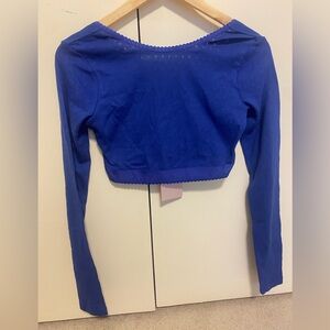 NWT! Fenty x Savage Blue Long Sleeve Cropped Top